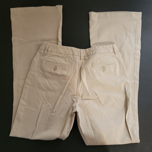 Casual Corner Khaki Flare Leg Stretch Pants - Size 6 - Picture 3 of 9